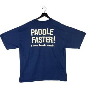 Lake Lure North T-Shirt Mens Size 2XL XXL Adult‎ Blue Graphic Mountain Logo Big